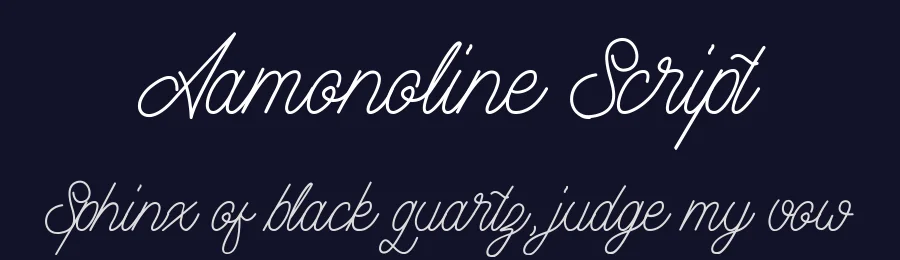 Aamonoline Script by Ageng Jatmiko — Script Handwritten Font — thumbnail 2