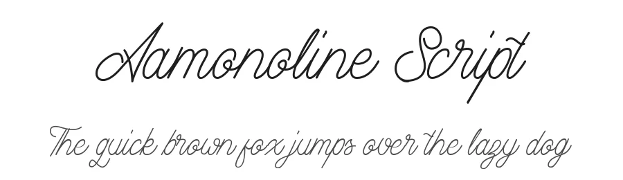 Aamonoline Script by Ageng Jatmiko — Script Handwritten Font