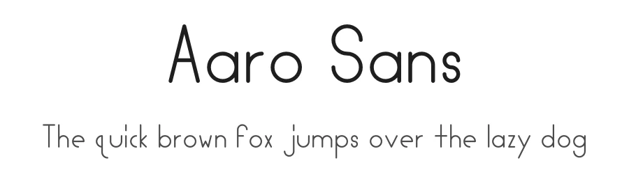 Aaro Sans by Aaron Troglia — Sans Serif Font