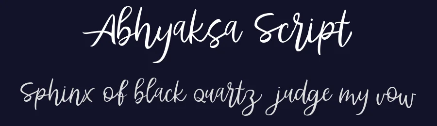 Abhyaksa Script by inspiratype — Script Handwritten Font — thumbnail 2