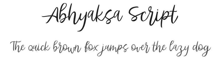Abhyaksa Script by inspiratype — Script Handwritten Font