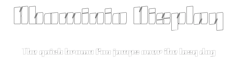 Abominio Display by Nicola Manzari, Bruno Pierini β Display Font