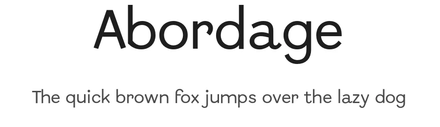 Abordage by Ange Degheest & Eugénie Bidaut — Sans Serif Font