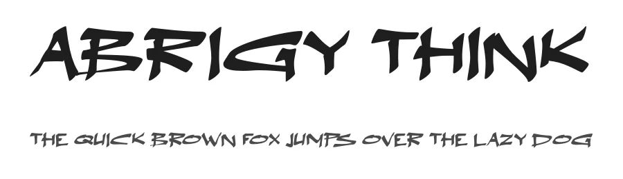 Abrigy Think by Wahyu Eka Prasetya — Script Handwritten Font