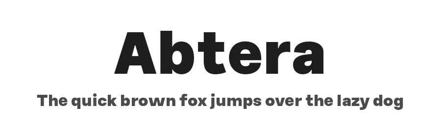 Abtera by By Abdul Artega — Sans Serif Font