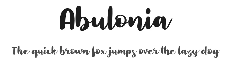 Abulonia by Forberas Club — Script Handwritten Font