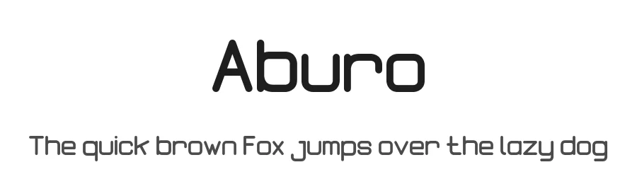 Aburo β Sans Serif Font
