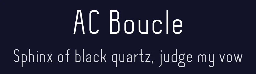 AC Boucle by Anna Churkina — Sans Serif Font — thumbnail 2