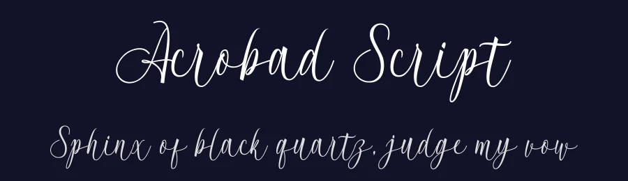 Acrobad Script by Polem — Script Handwritten Font — thumbnail 2