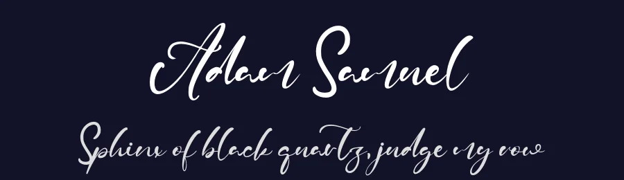 Adam Samuel by Kong Font — Script Handwritten Font — thumbnail 2