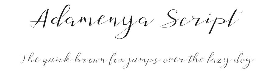 Adamenya Script by Area Type Studio — Script Handwritten Font