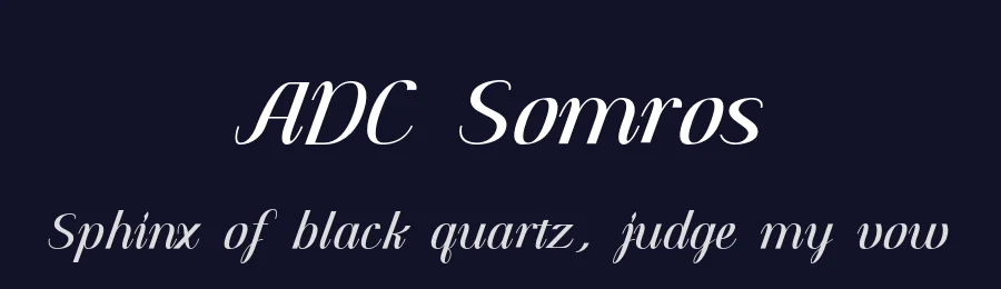 ADC Somros by Anupap Jaichumnan — Script Handwritten Font — thumbnail 2