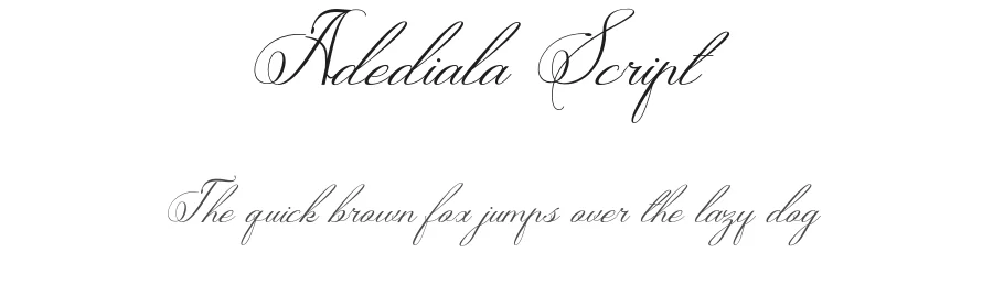 Adediala Script by Area Type — Script Handwritten Font