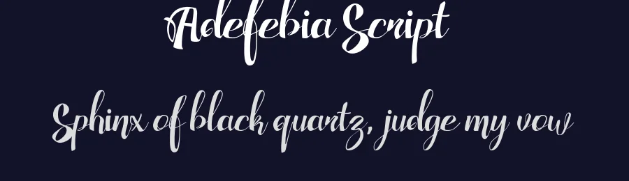 Adefebia Script by Ferry Hadriyan — Script Handwritten Font — thumbnail 2