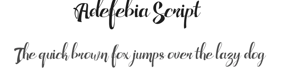 Adefebia Script by Ferry Hadriyan — Script Handwritten Font