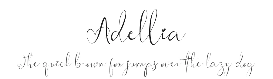 Adellia by Yoga Letter 2020 (Isroni Yoga Prasetya) — Script Handwritten Font