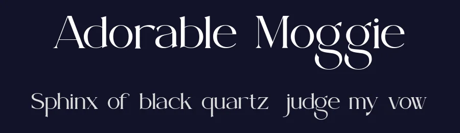 Adorable Moggie by Akhmad Husein Rifa'i — Serif Font — thumbnail 2
