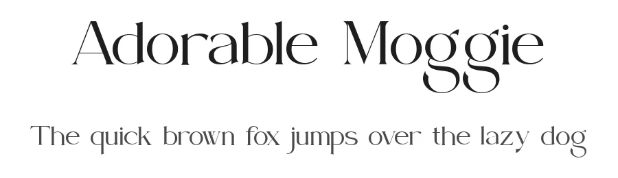Adorable Moggie by Akhmad Husein Rifa'i โ Serif Font