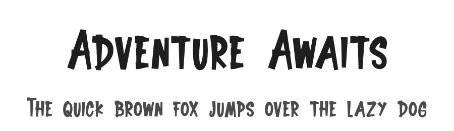 Adventure Awaits by Jefri Dwi Alfatah — Display Font