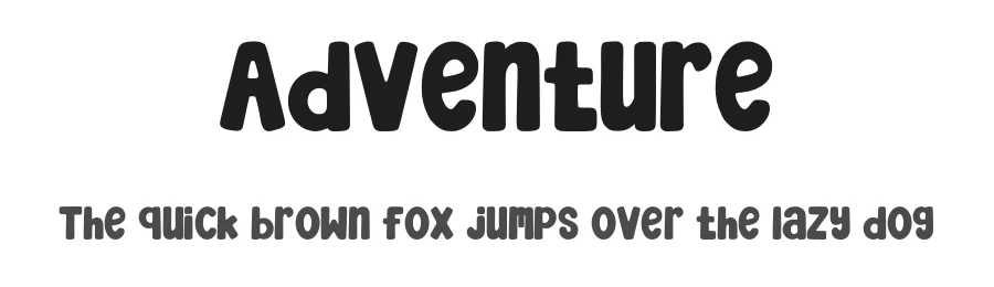 Adventure by SiapGraph — Display Font