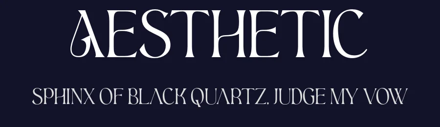 Aesthetic by Sigit Dwipa Raharjo — Display Font — thumbnail 2