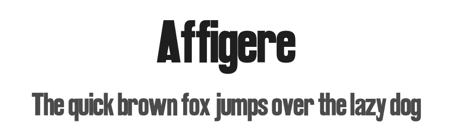 Affigere by Romain Laurent, Daphné Lejeune, Alexandre D'Hubert — Sans Serif Font