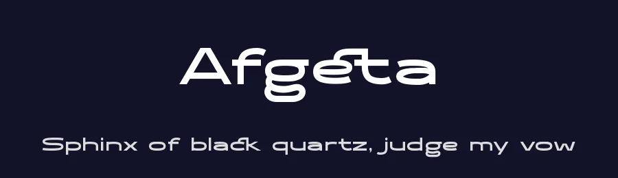 Afgeta by Rvandtype — Sans Serif Font — thumbnail 2