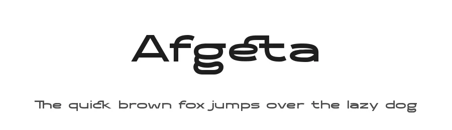 Afgeta by Rvandtype — Sans Serif Font