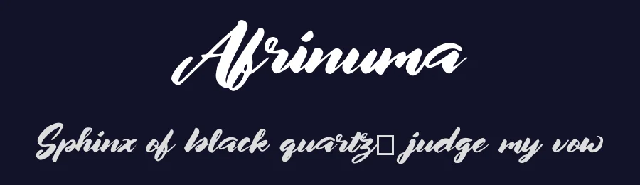 Afrinuma — Script Handwritten Font — thumbnail 2
