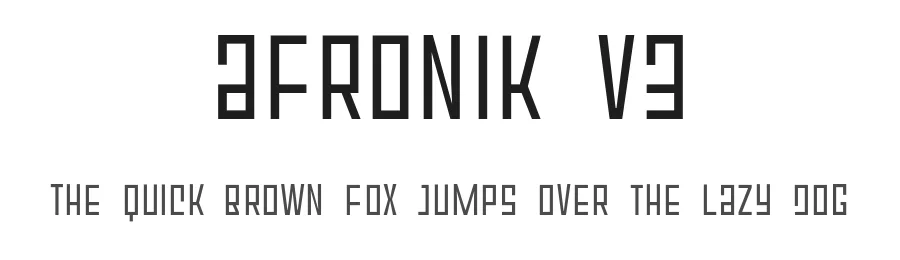 Afronik V3 by Tapiwanashe Sebastian Garikayi — Display Font