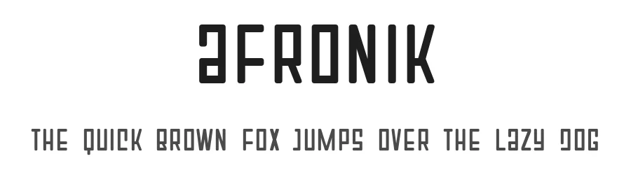 Afronik by Tapiwanashe Sebastian Garikayi — Display Font