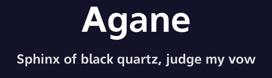 Agane — Sans Serif Font — thumbnail 2