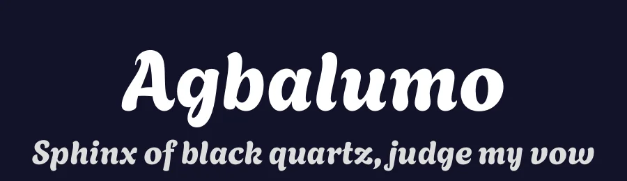 Agbalumo by Raphael Alegbeleye — Script Handwritten Font — thumbnail 2
