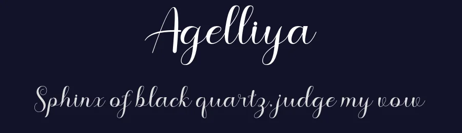 Agelliya by Reza Haitami — Script Handwritten Font — thumbnail 2