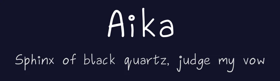 Aika — Script Handwritten Font — thumbnail 2