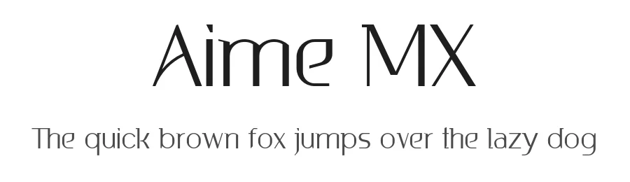 Aime MX by Ariafar Khosravi — Sans Serif Font