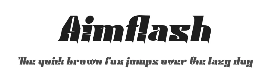 Aimflash by Rvandtype — Display Font