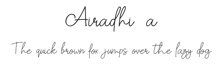 Airadhilla by Ahmad Kartiwa β Script Handwritten Font