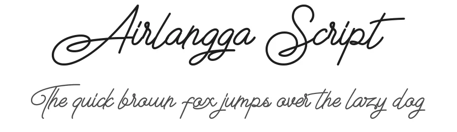 Airlangga Script by Fuad hasan — Script Handwritten Font