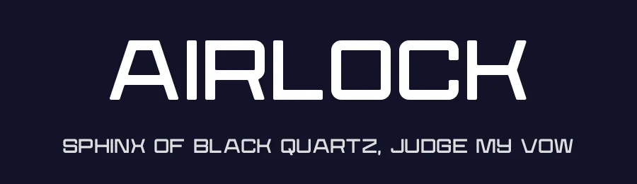 Airlock by Edward Batkins — Display Font — thumbnail 2
