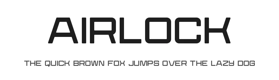 Airlock by Edward Batkins — Display Font