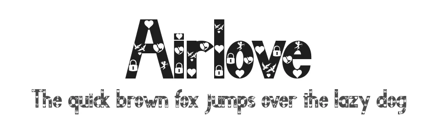 Airlove by Yoga Letter 2022 (Isroni Yoga Prasetya) — Display Font