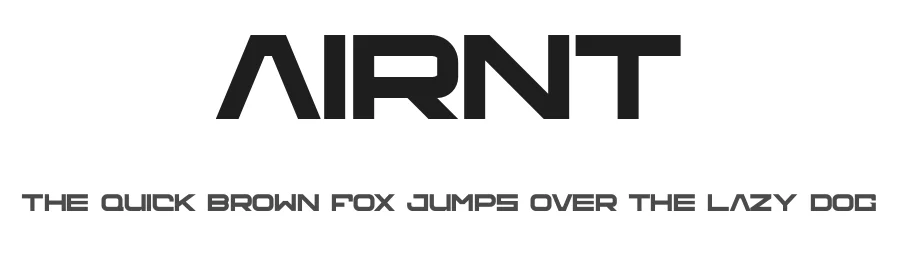 AIRNT by Sesohq โ Display Font