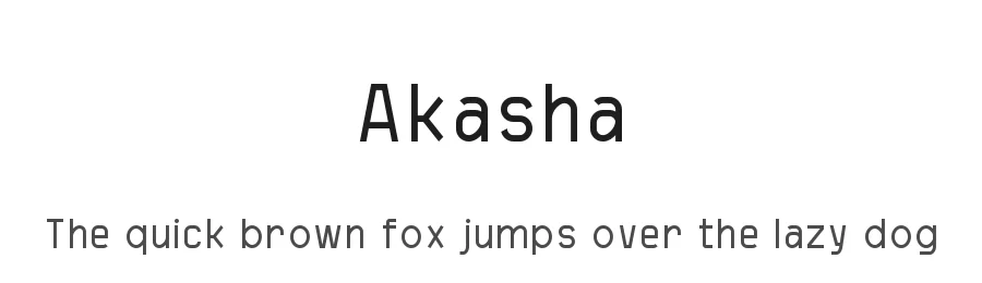 Akasha by GGBotNet — Sans Serif Font