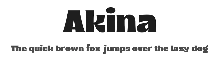 Akina by Ahmad Ramzi Fahruddin — Display Font