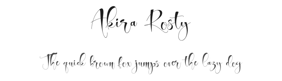 Akira Rosty by Gatype — Script Handwritten Font
