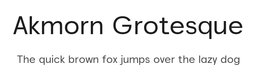 Akmorn Grotesque by Diki Pradipta Tri Atmojo — Sans Serif Font