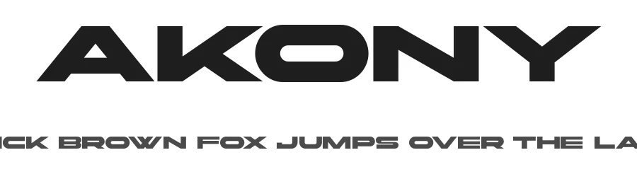 Akony by Vladimir Klenov — Sans Serif Font