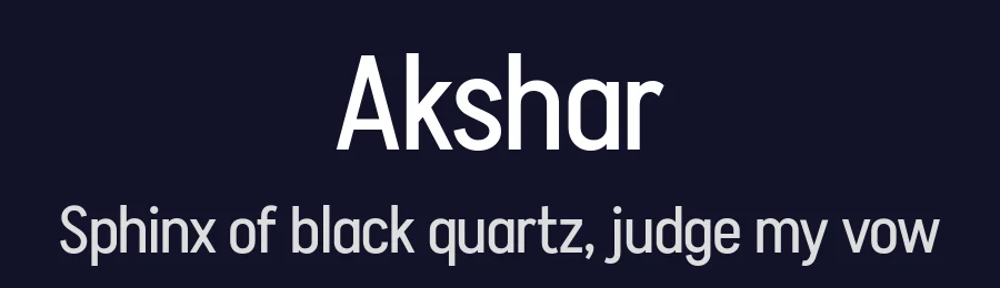 Akshar by Tall Chai — Sans Serif Font — thumbnail 2