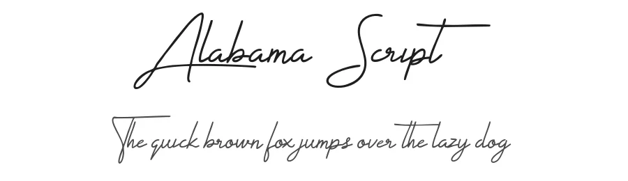 Alabama Script by Bang Toyib — Script Handwritten Font